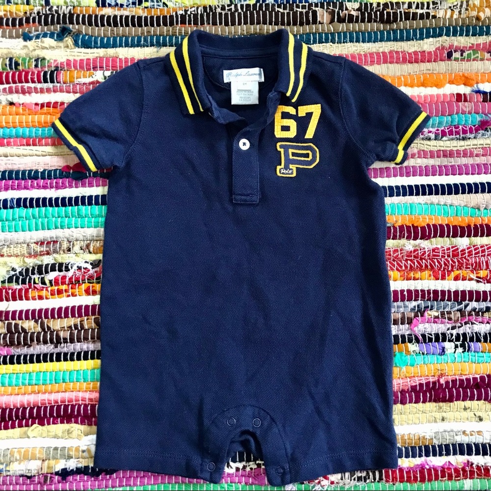 Ralph Lauren ~ 6M Polo onesie